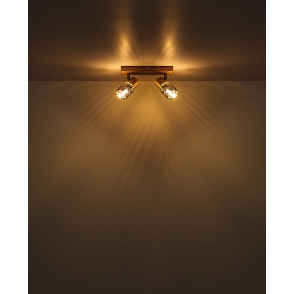 Lampe de plafond Satella 2-café marron clair Globo 9007371474561
