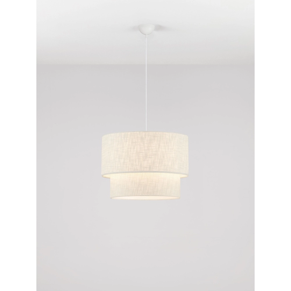 Lampe pendante en lin Karen Ø 50cm Lyora 5212017493965