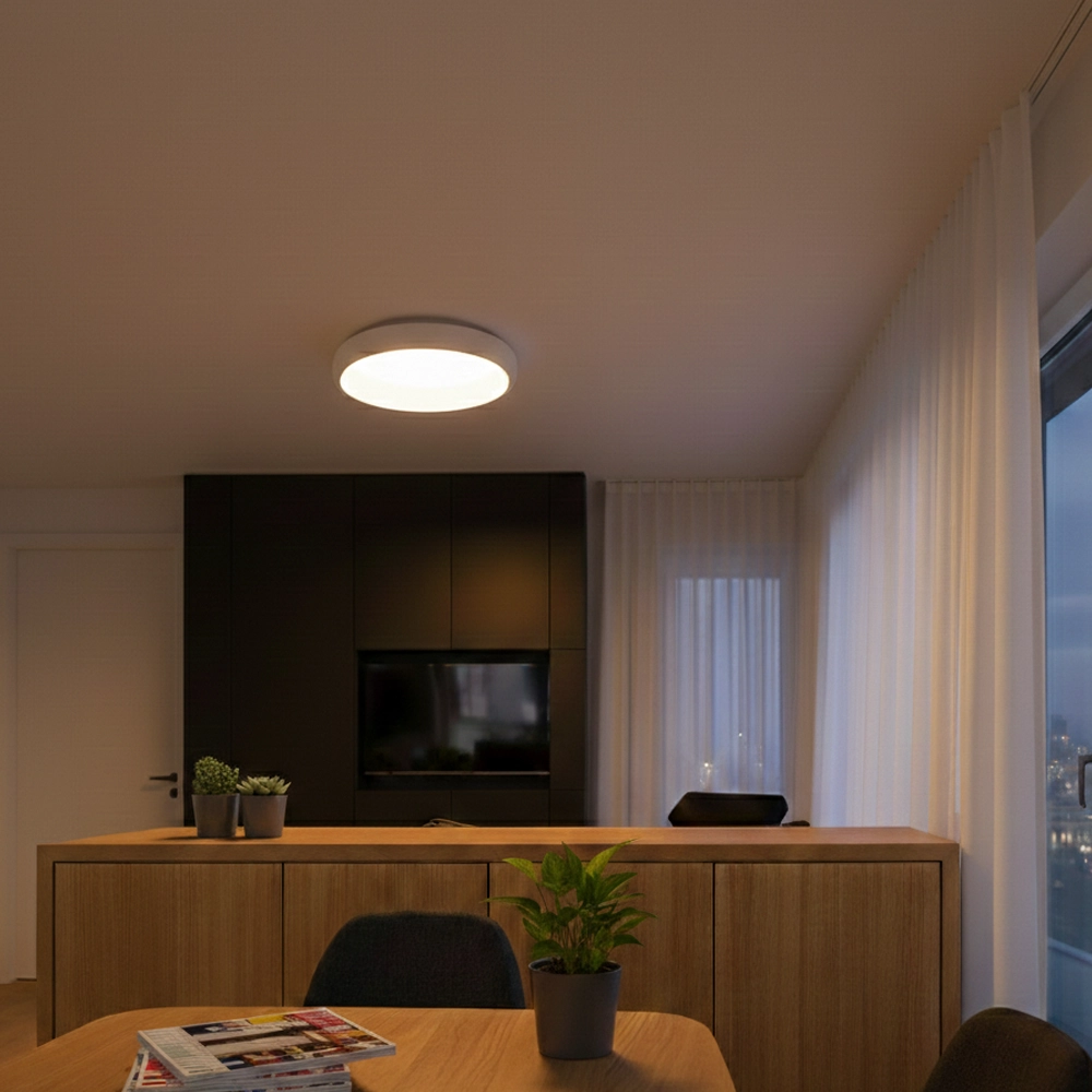 Plafonnier Albi blanc Ø 41cm