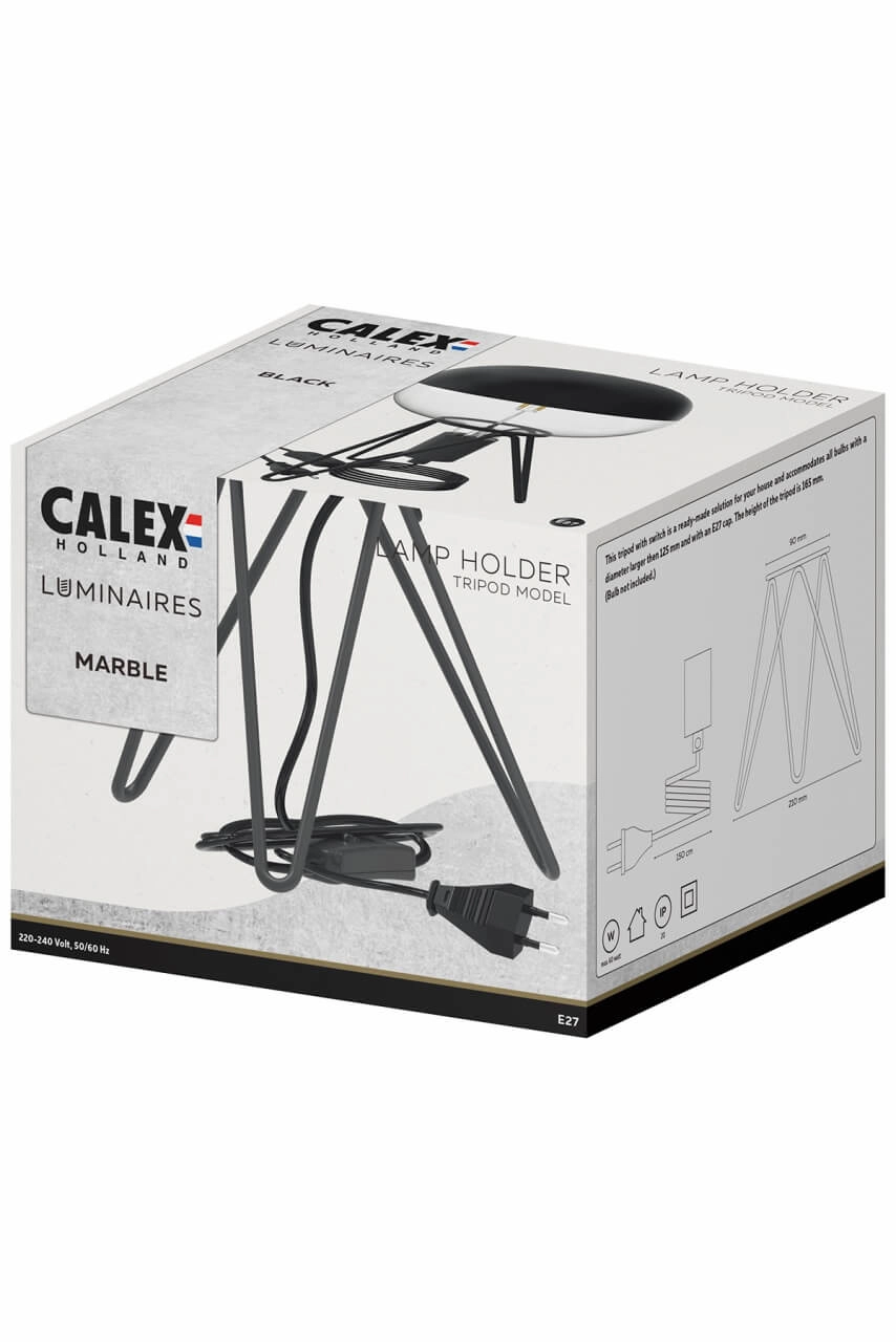 Lampe trépied noire Tripod Circle 8712879150879