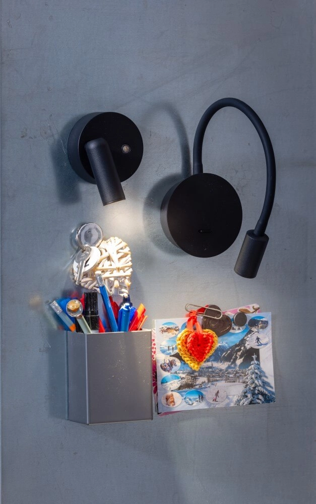 Spot en saillie flexible Wispo noir ETH 8720195308225