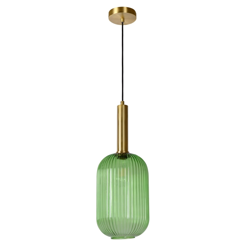 Lampe suspendue Maloto Ø 20cm vert