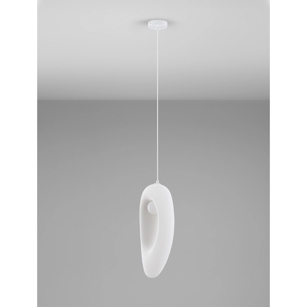 Suspension naturelle Tempus blanc 48cm Lyora 5212017460868