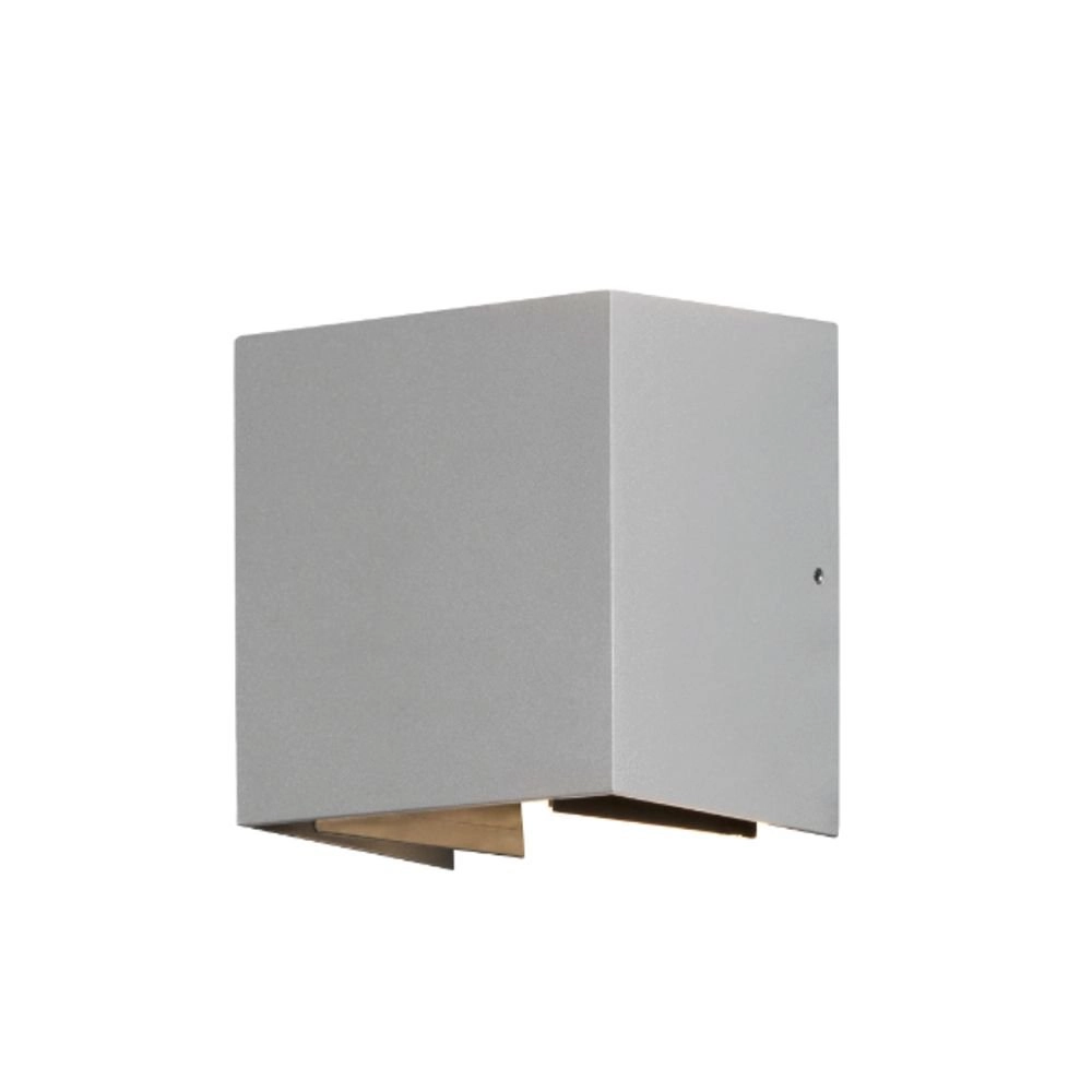 LED lampe d'extérieur Cremona Up - Down 2x3w - 3000K 13,5cm argent mat