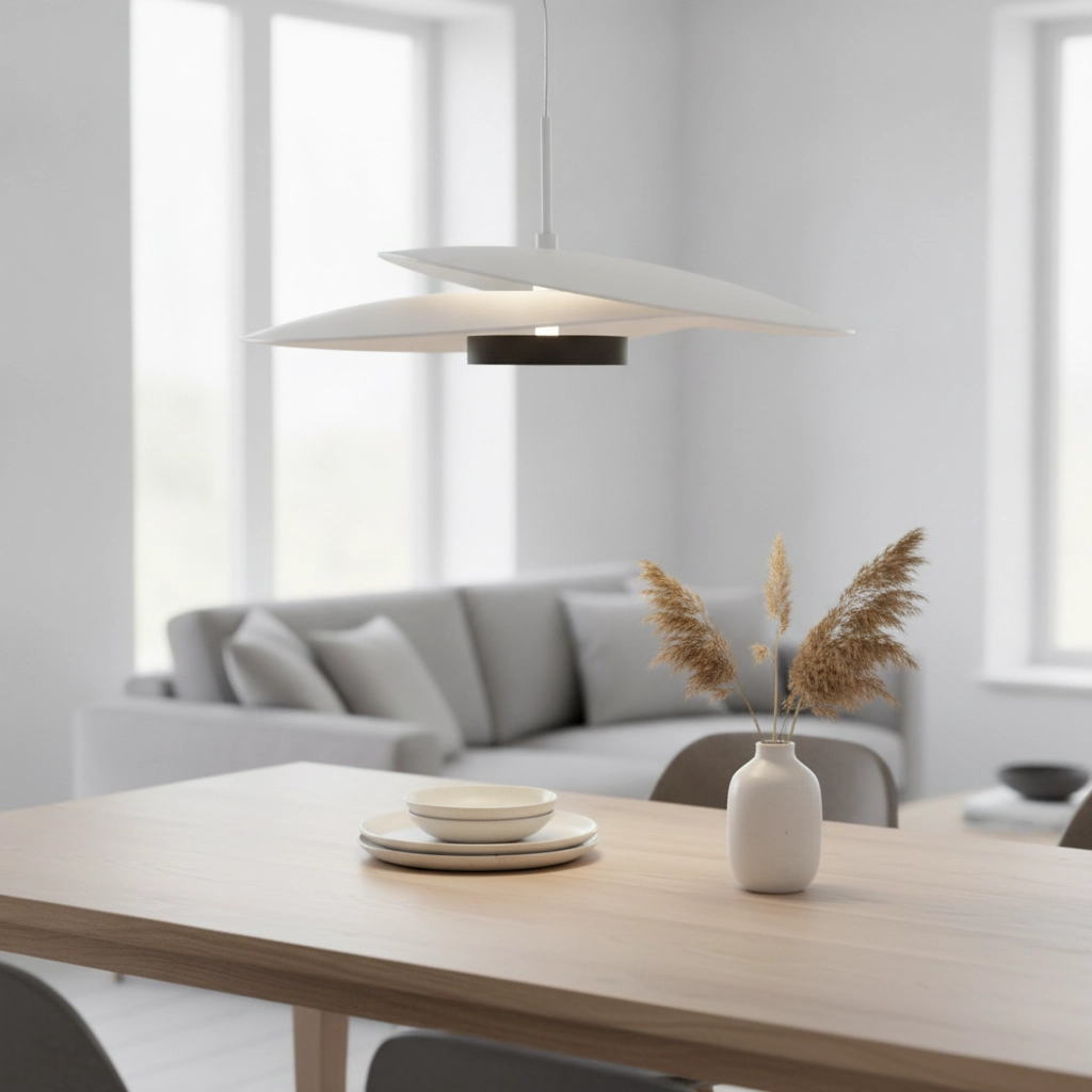 Suspension Olea design blanc Ø 35cm