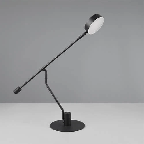 Lampe de bureau LED Manduro noir Trio 4017807615999