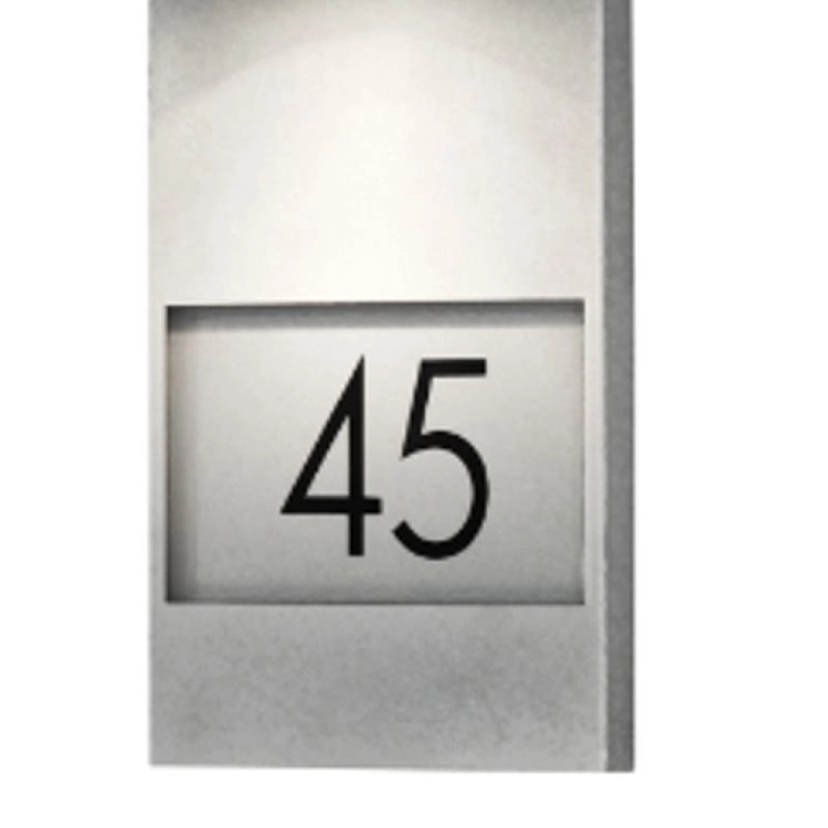 Spot murale Modena Adress gris zinc avec numéro de maison KonstSmide 7318307655322