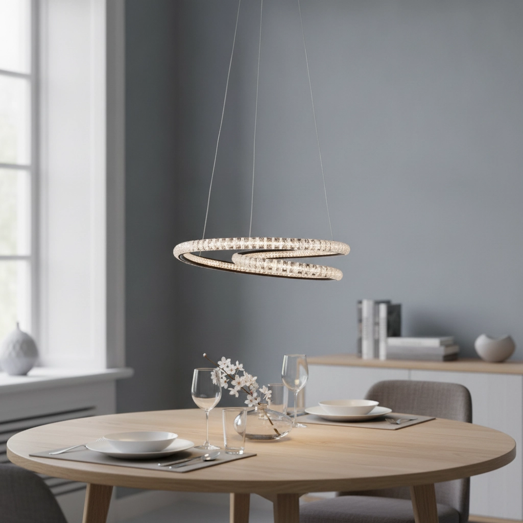 Suspension design Ginevra noir Ø 48cm