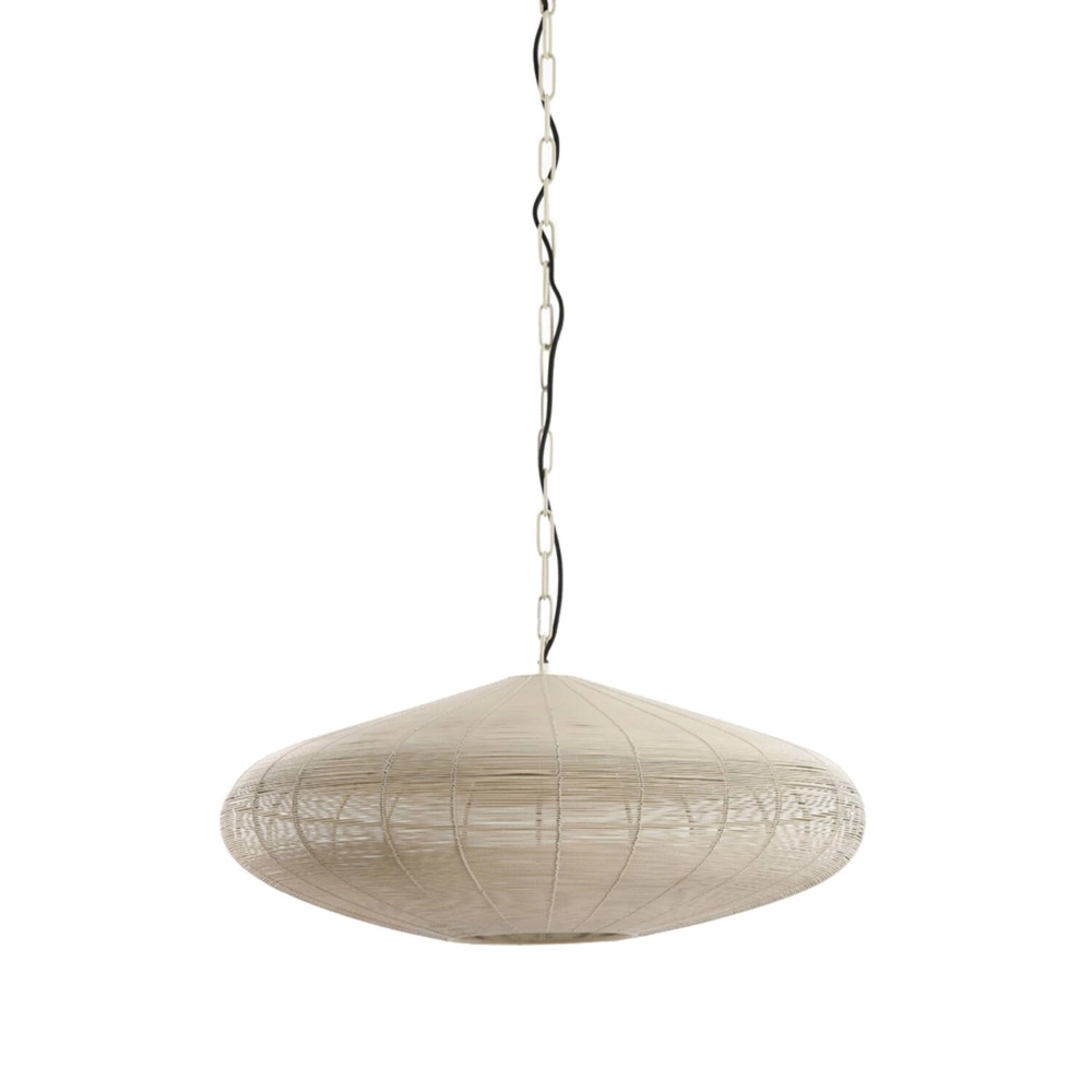 Lampe suspendue Bahoto blanc Ø 60cm