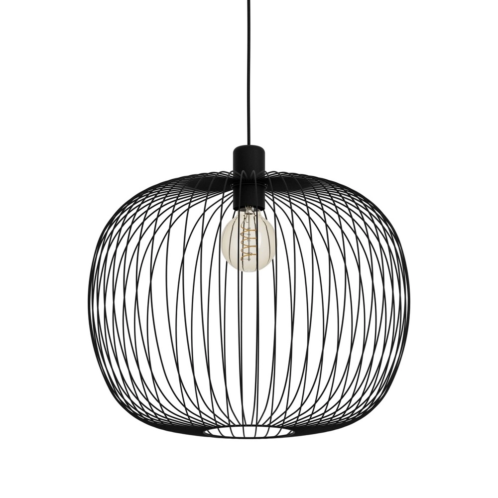 Lampe suspendue filaire Lodods noir Ø 45cm