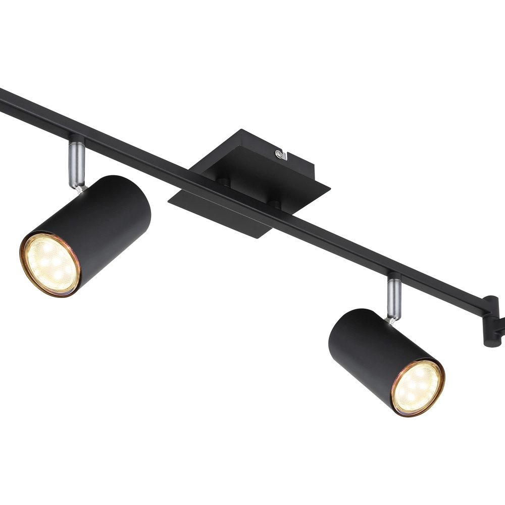 Lampe de plafond Robby Noir à 6 lumières Globo 9007371416844