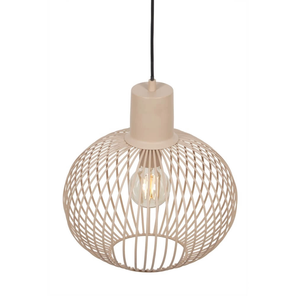 Lampe suspendue en fil de fer Gila Ø 33cm - sable Trio 4017807617542