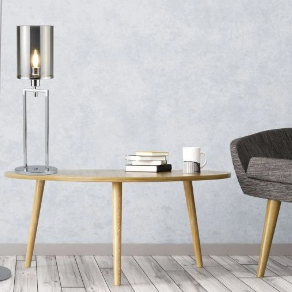 Lampe de table Catalina avec verre fumé Searchlight 5053423097879