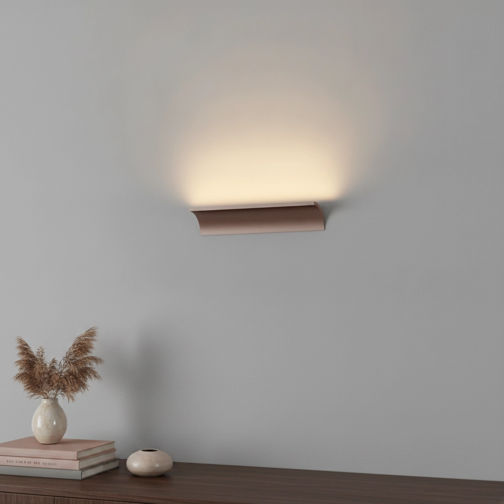 Lampe murale indirecte Malibu Vers le haut - bronze brossé