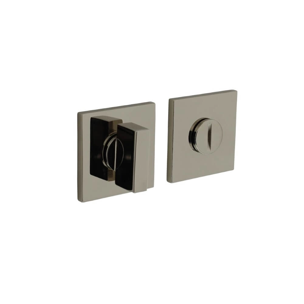 Fermeture de WC carrée Tira nickel