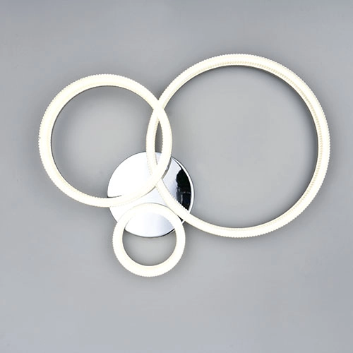 Lampe de plafond moderne Mova M chrome Trio 4017807682199