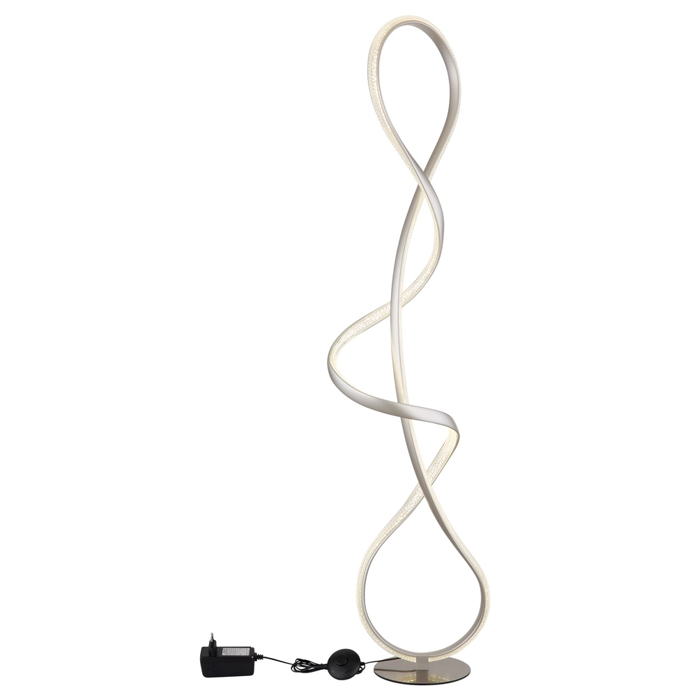 Lampe de pied en nickel Swirl Modernité Globo 9007371509331
