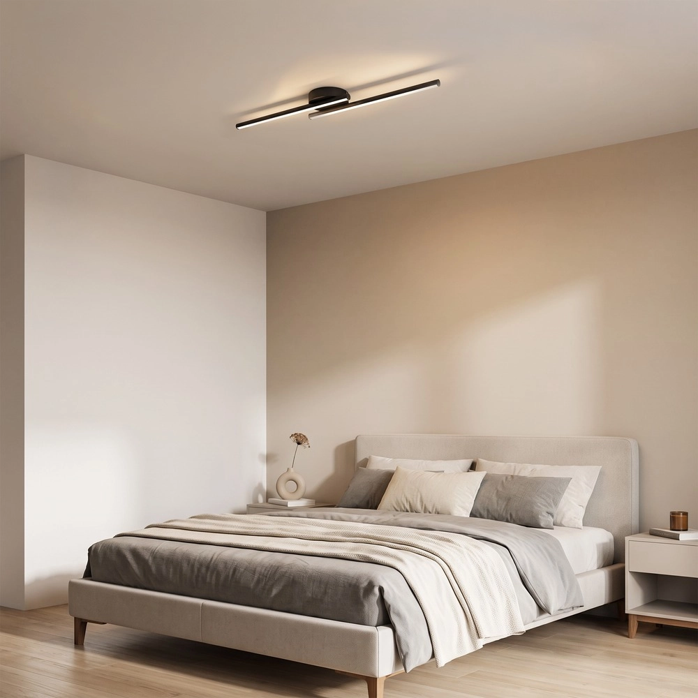 Éclairage de plafond intelligent Flatron-Z Noir Eglo 9008606390588