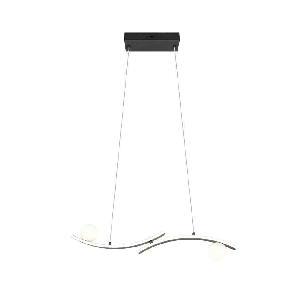 Lampe pendante de conception Napoli Noir Trio 4017807683462