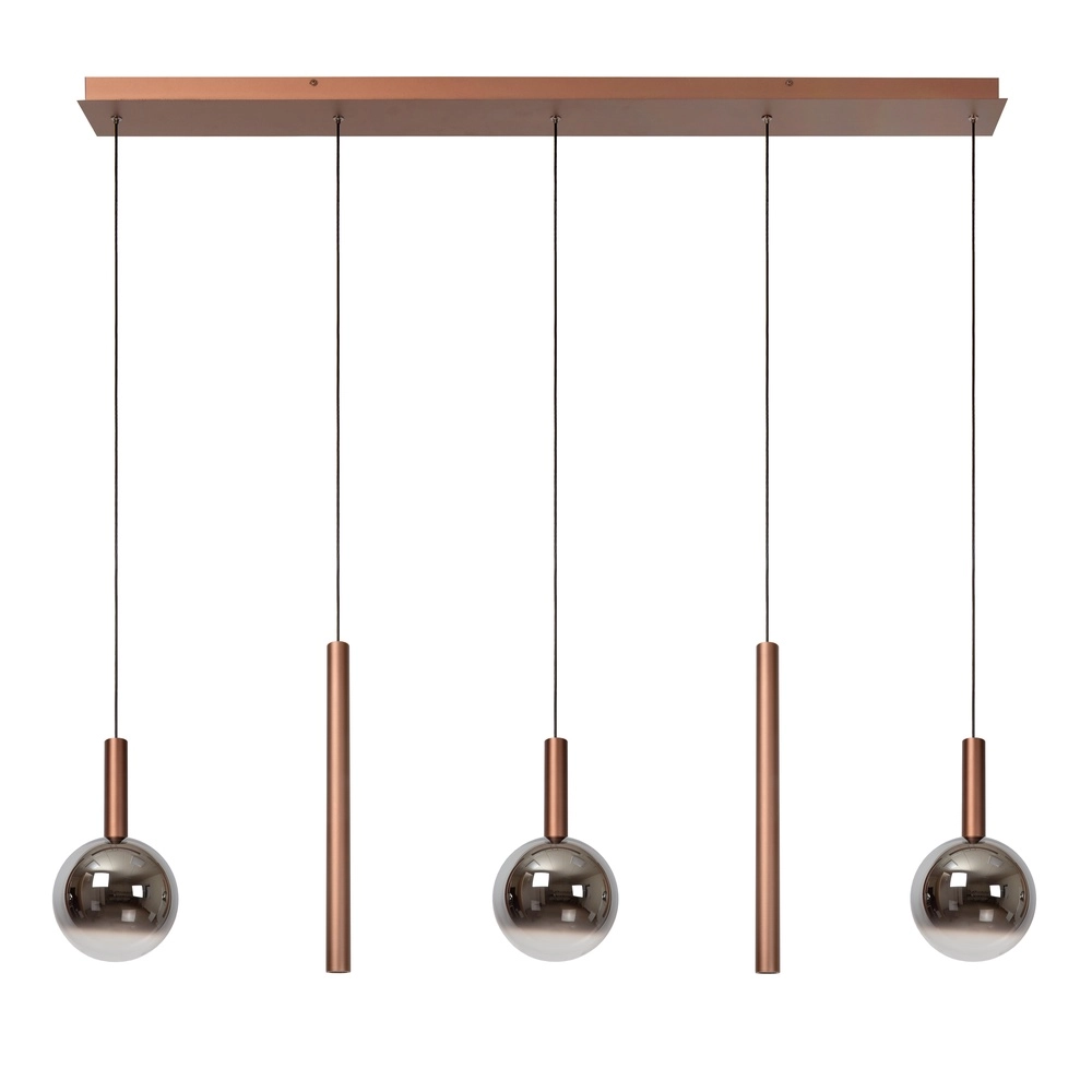 Lampe pendante de conception Jasmine Cuivre 5-lights Premium by Lucide 5411212741301