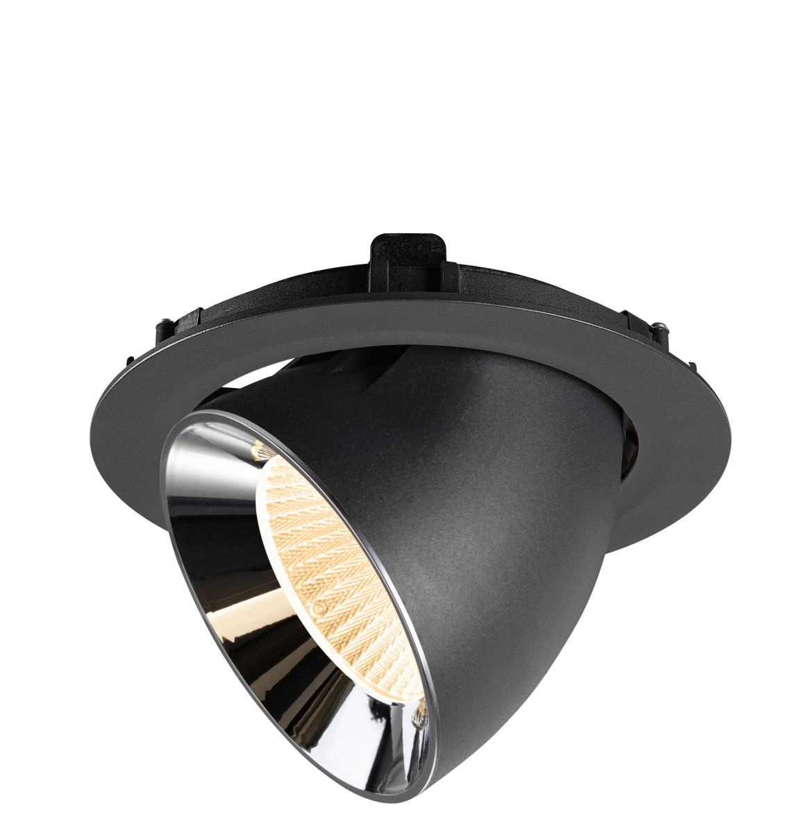 Spot encastré Numinos Gimble XL noir/chrome 2700K - 40 deg SLV 4024163308854