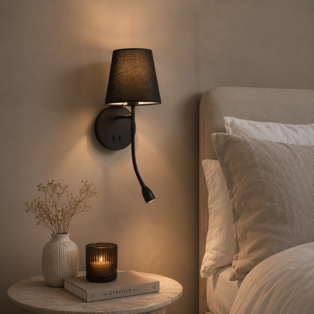 Lampe de chevet Nia noir
