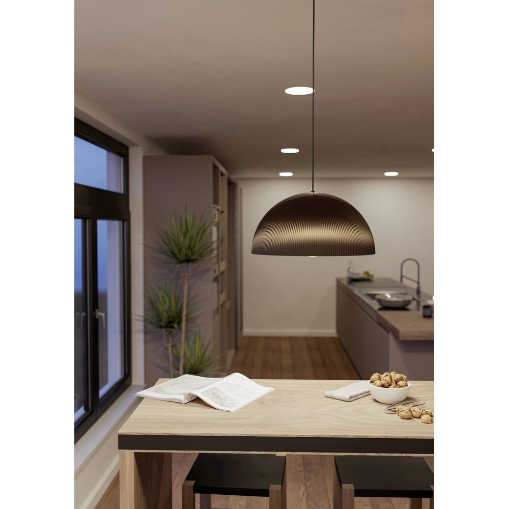 Lampe pendante de conception Gaetano 2 bronze avec blanc Ø 40 cm Eglo 9008606391585