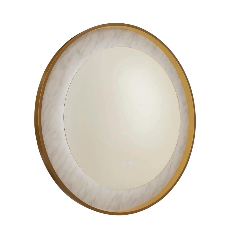 Miroir de salle de bain Luxo De l’or avec de la lumière Searchlight 5053423272108