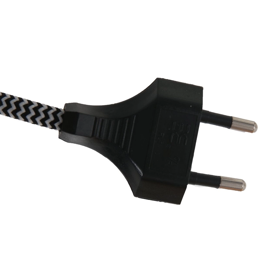 Applique murale Elegant Classy noir avec capuche en rotin Steinhauer 8712746182439