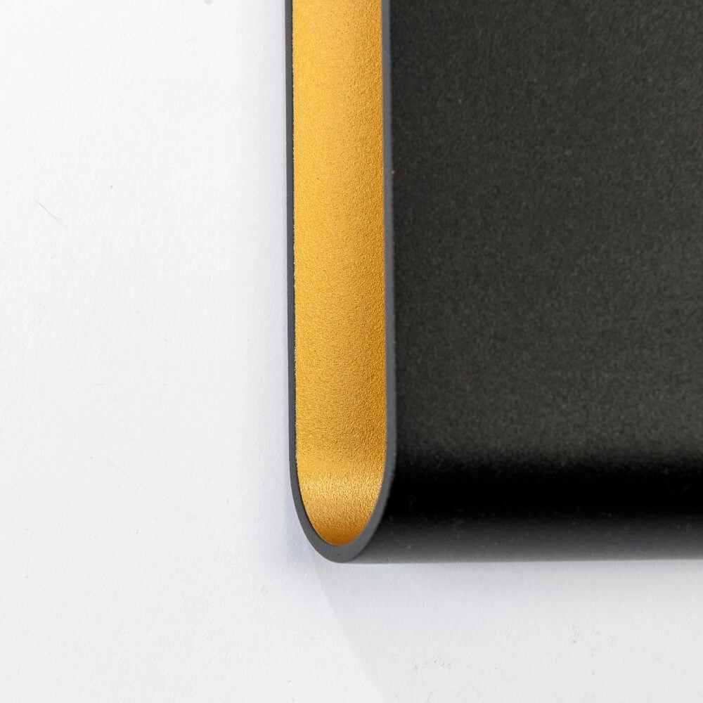 Applique murale Diaz L Noir avec or Artdelight 8720701100299