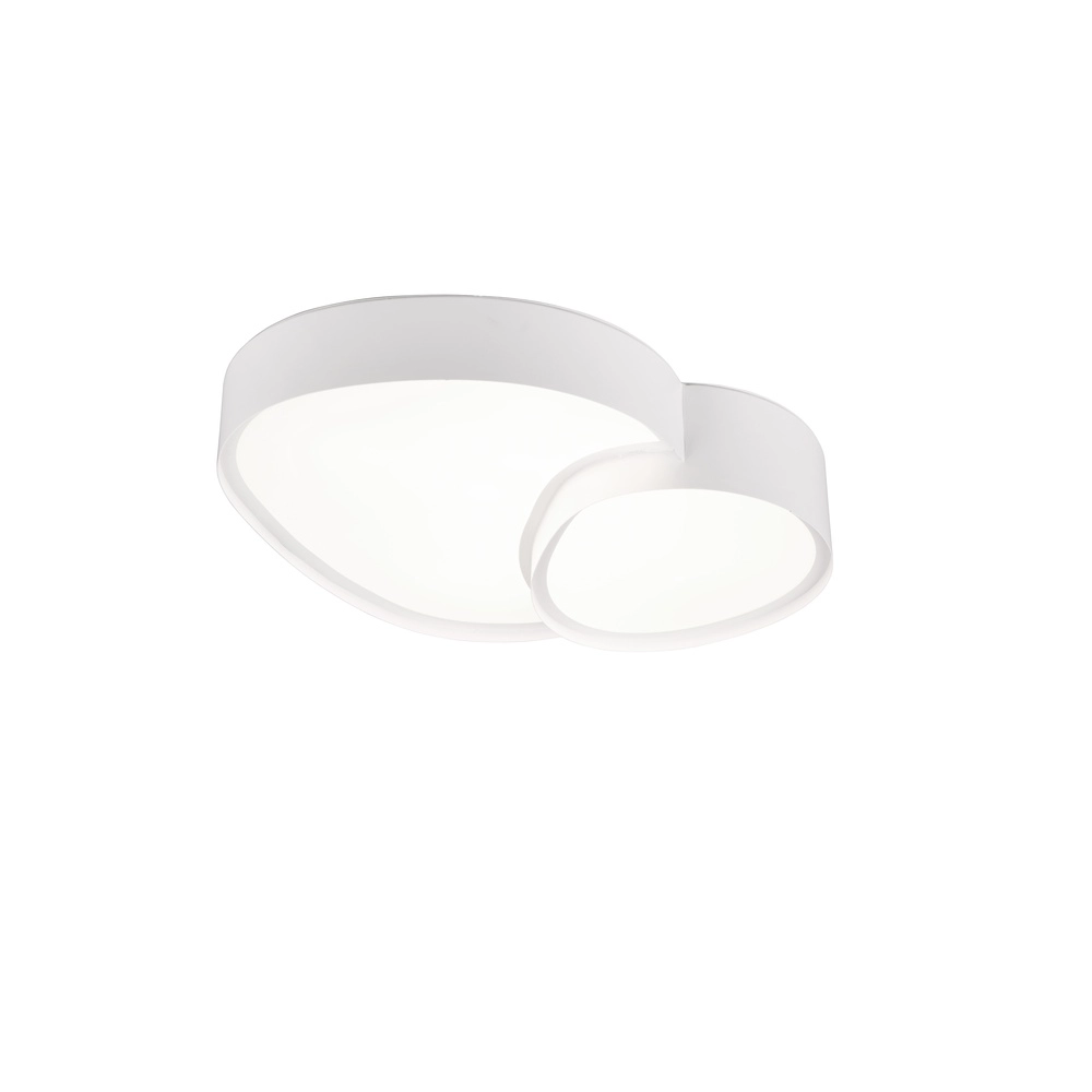 Plafonnier organique Rise 43,5 cm blanc Trio 4017807600575