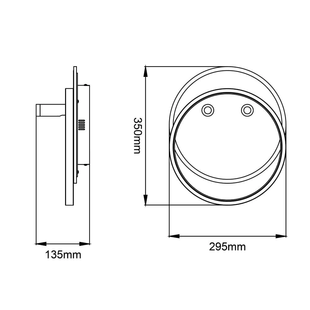 Plafonnier LED Eunomia avec 2 spots Brilliant 4004353409684