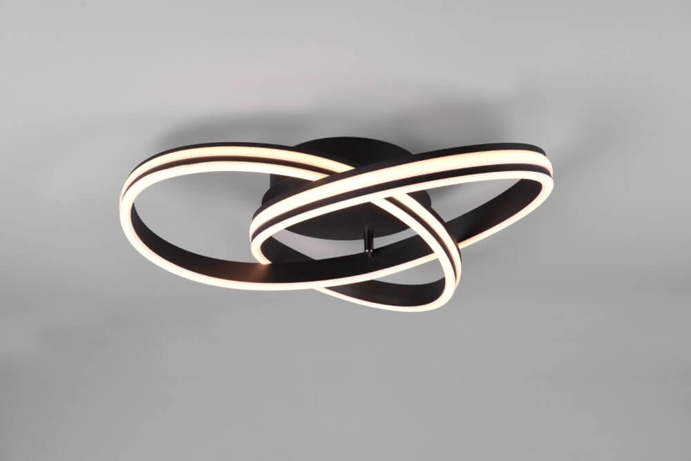 Plafonnier Nuria 59cm noir Trio 4017807505184