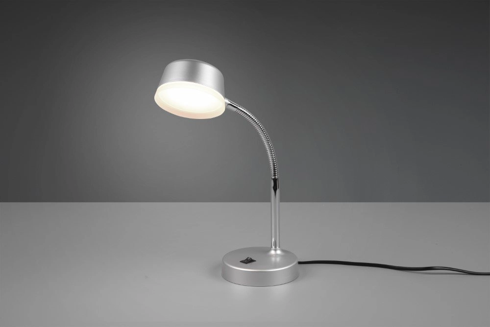 Lampe de bureau LED Kiko Gris argent Trio 4017807480993