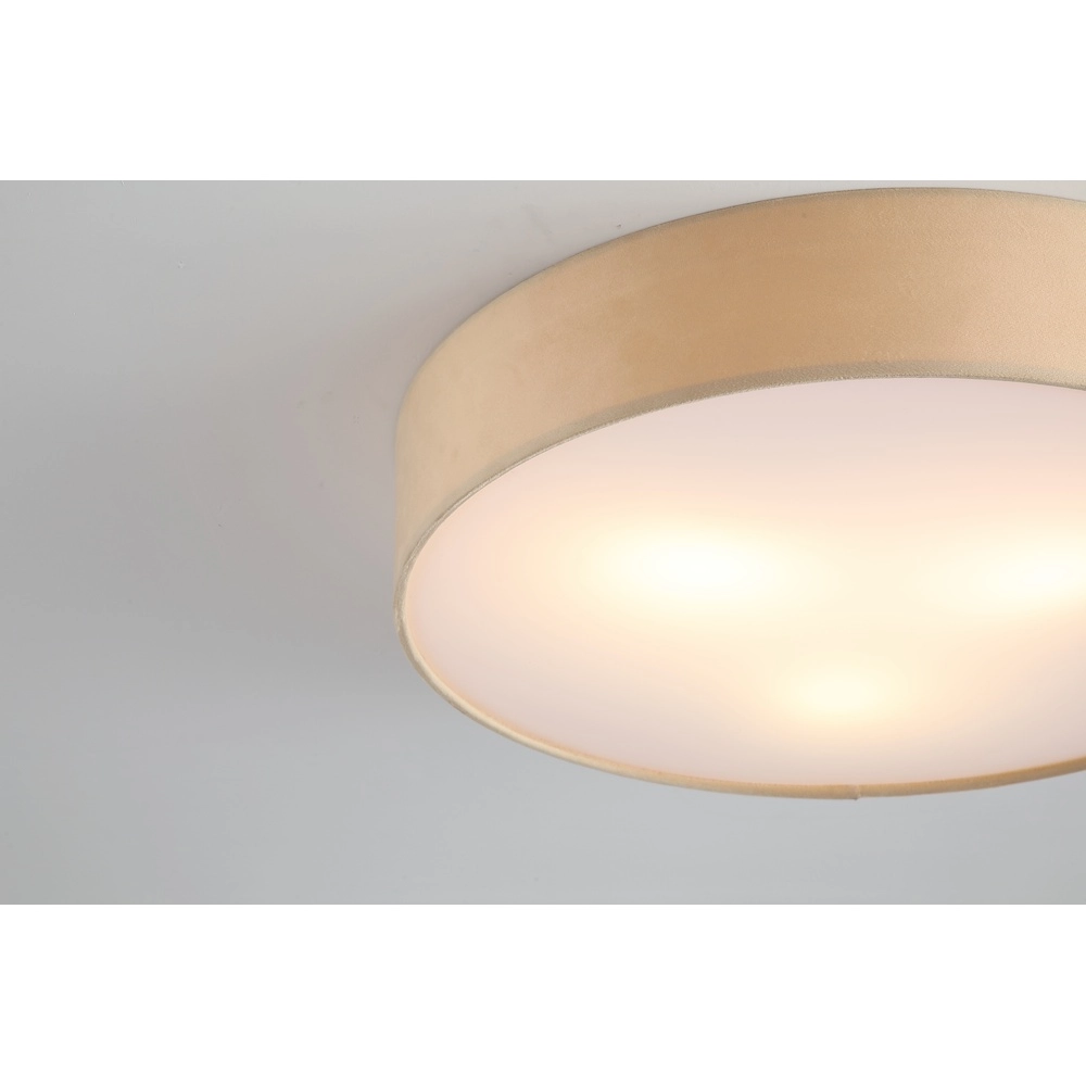 Plafonnier Drum Velours champagne 50cm Searchlight 5053423300009