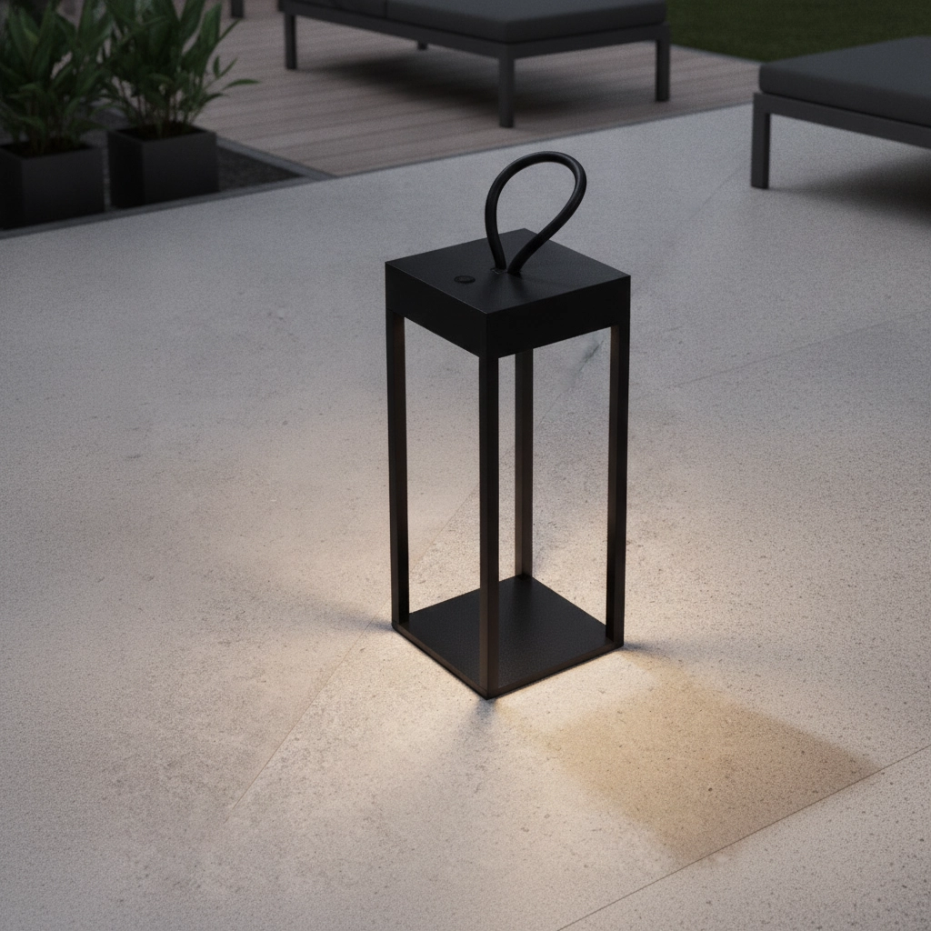 Lampe de table noire Lucia Rechargeable