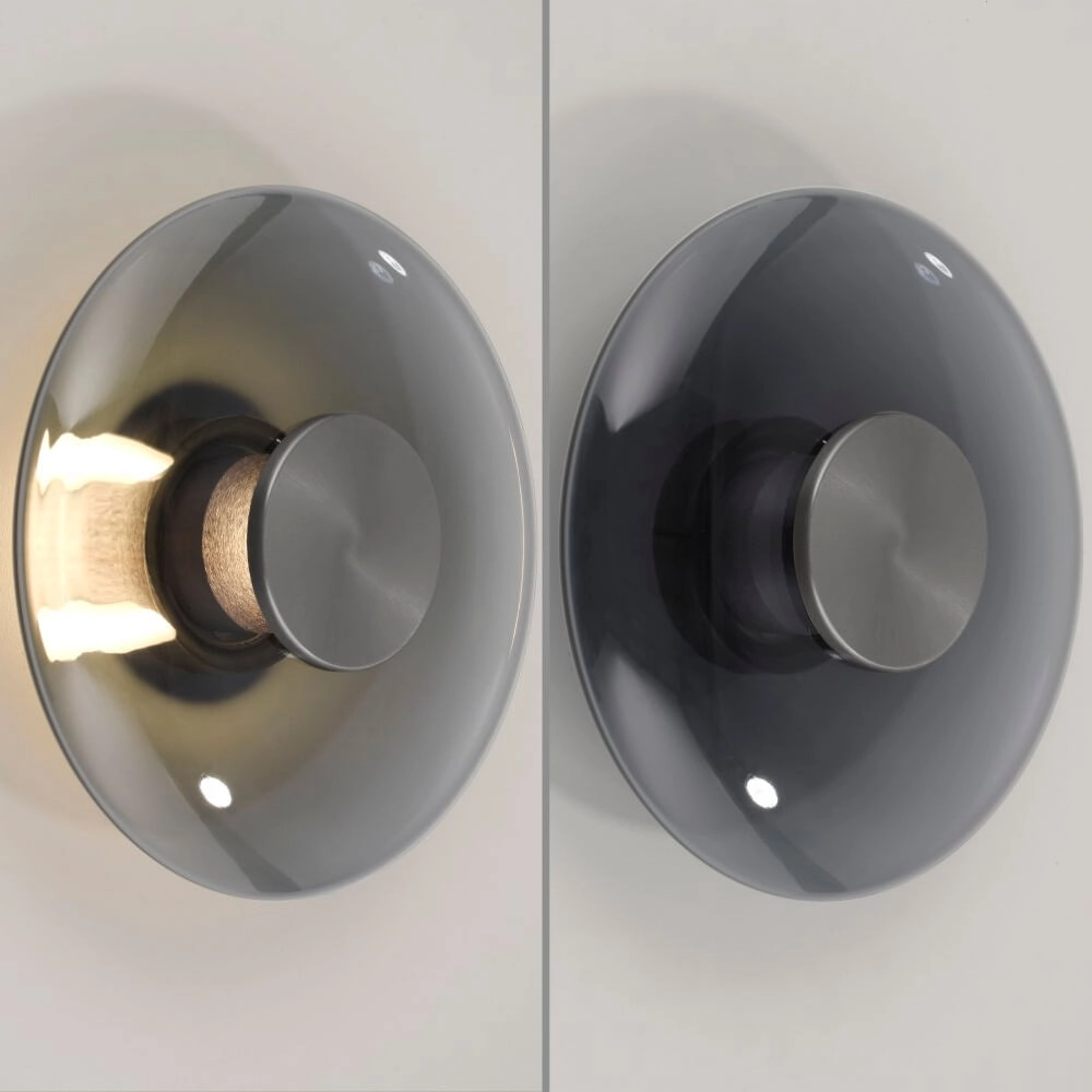 Applique design Pure Vitrum gris Paul Neuhaus 4012248382622