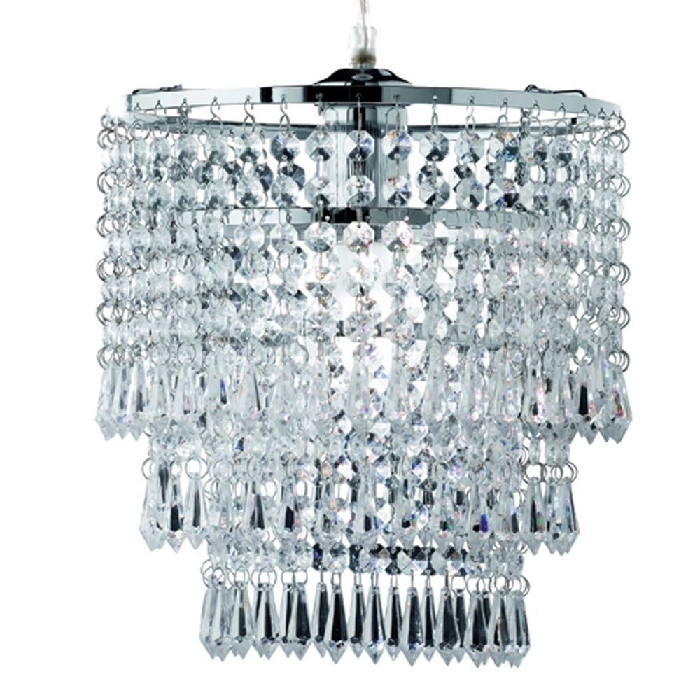 Lampe à suspension Orient chromé avec cristal Trio 4017807149289
