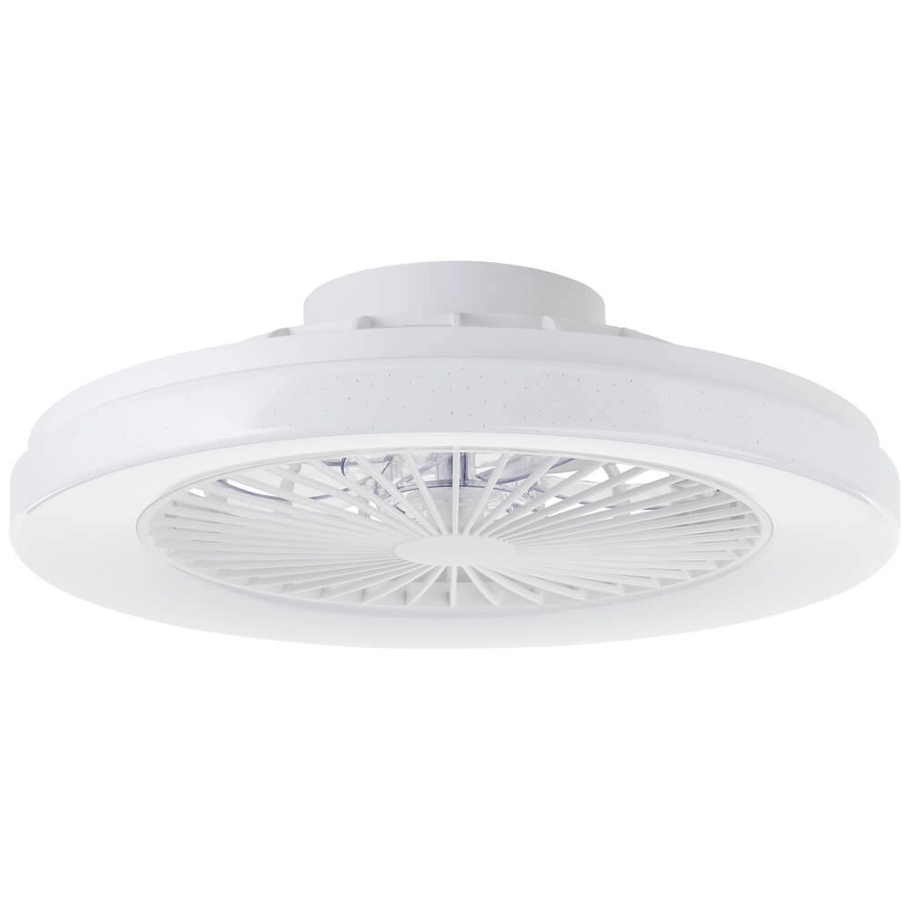 Ventilateur de plafond Siano avec lampe - blanc Brilliant 4004353453441