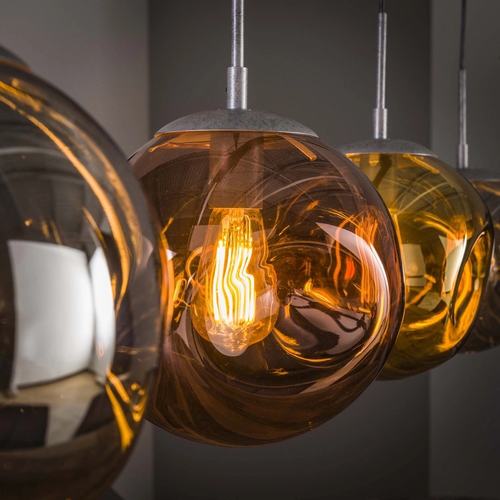 Lampe suspendue en verre Stellar 4 lumières - Ø 25cm Lyora 8716803511668