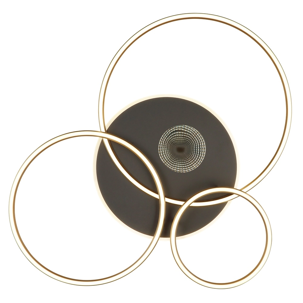 Lampe de plafond moderne Invertina Or 90cm Globo 9007371572403