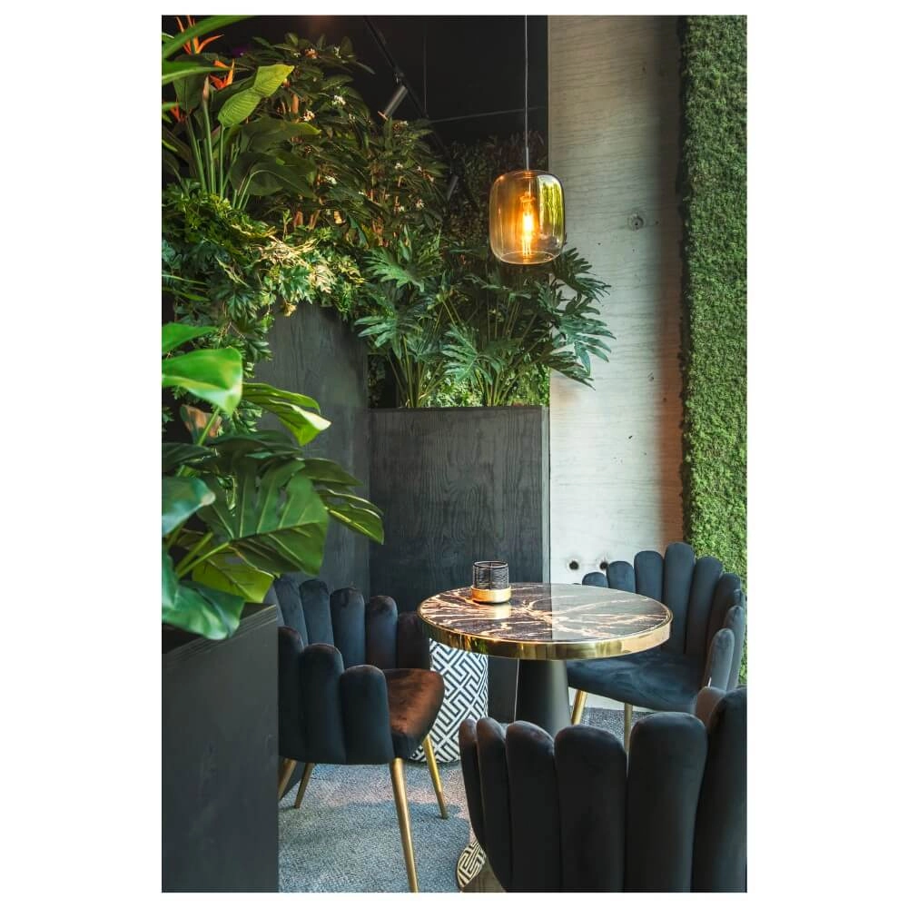 Suspension en verre Pantilo verre doré - Ø20cm SLV 4024163266451