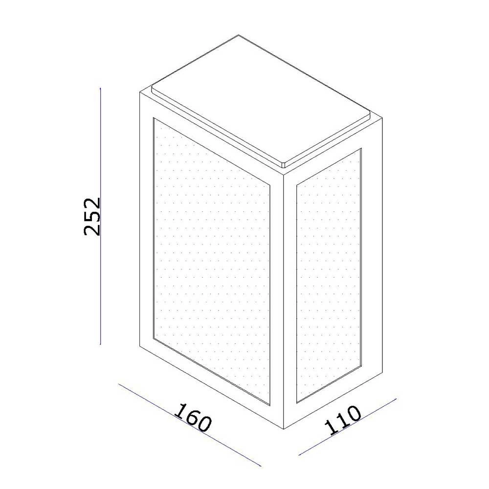Lampe d'extérieur Maisons Rowin 25 cm Artdelight 8719831730087