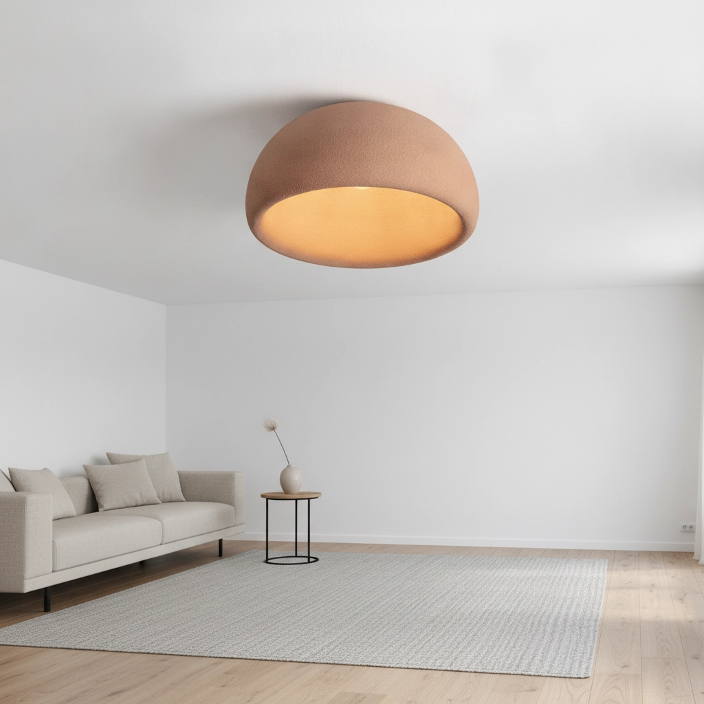 Lampe de plafond moderne Davo terre cuite Ø 50cm