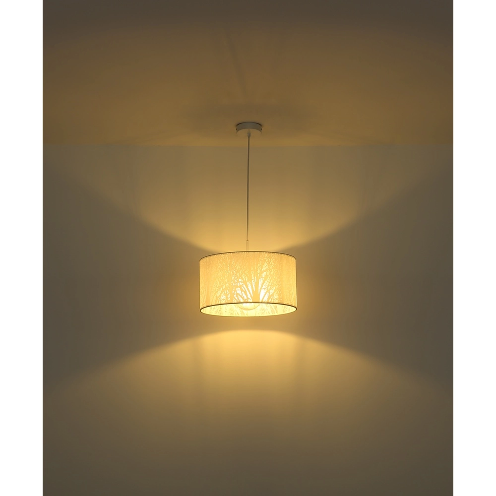Lampe pendante blanche Pinni Ø 38cm noir Globo 9007371400256