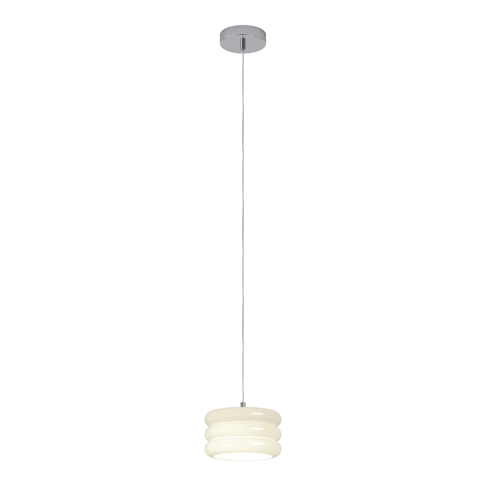 Lampe pendante de conception Tortora chrome avec blanc Ø 20cm Eglo 9008606405558