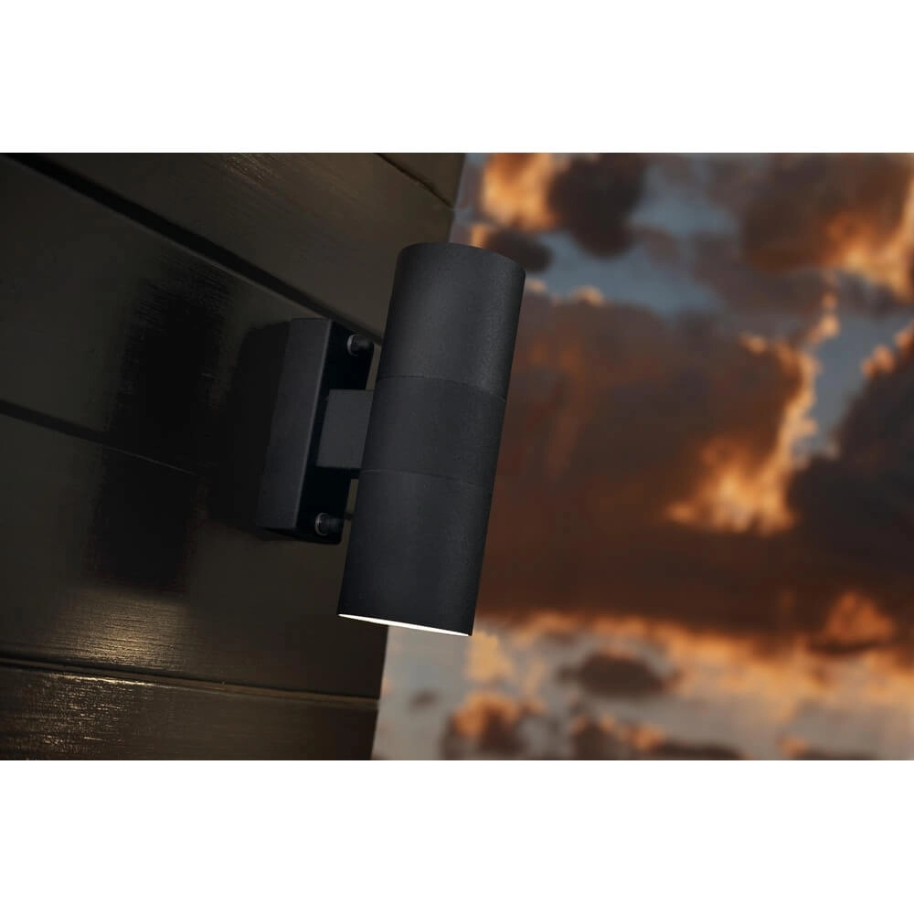 Plaquette haut et bas Tin noir 6cm Nordlux 5701581327788