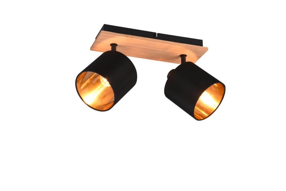 Spot de plafond rural Tommy 2 lumières Spot de plafond rural Tommy 2 lumières