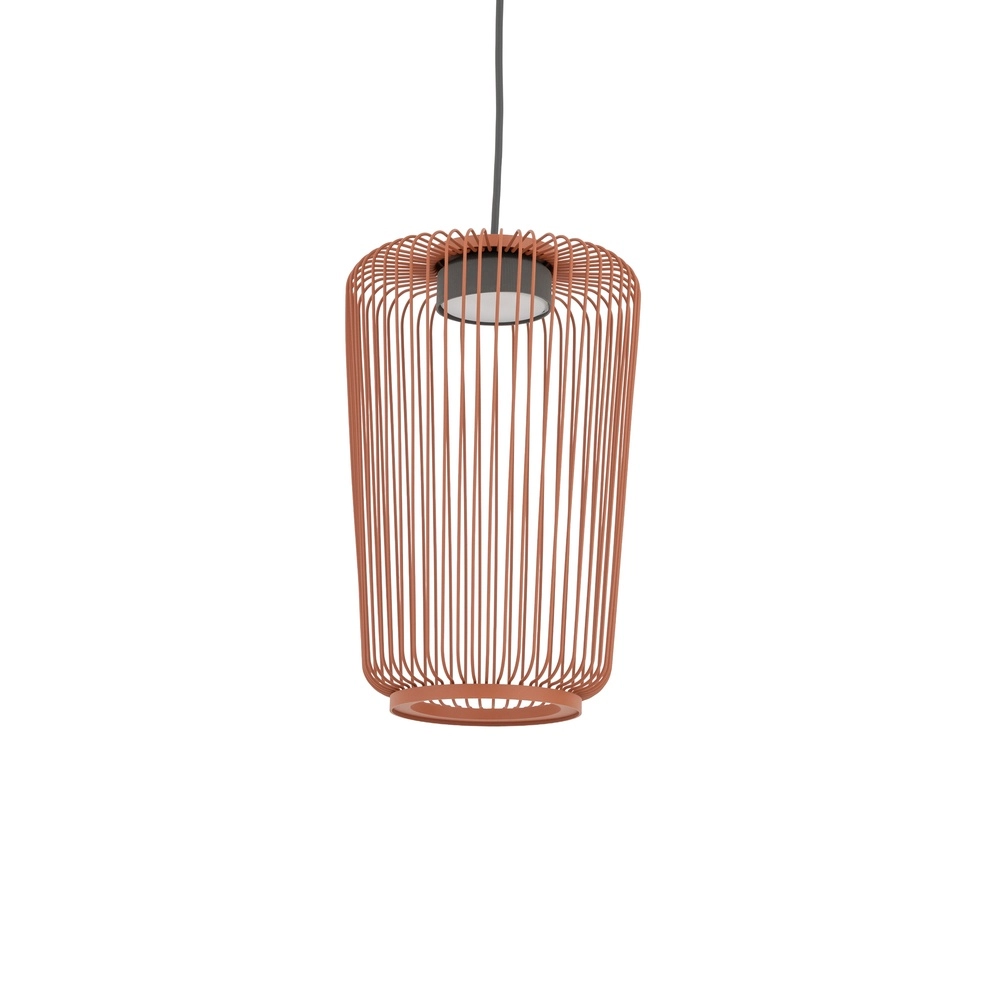 Lampe cage Kenai terre cuite Ø 20 cm