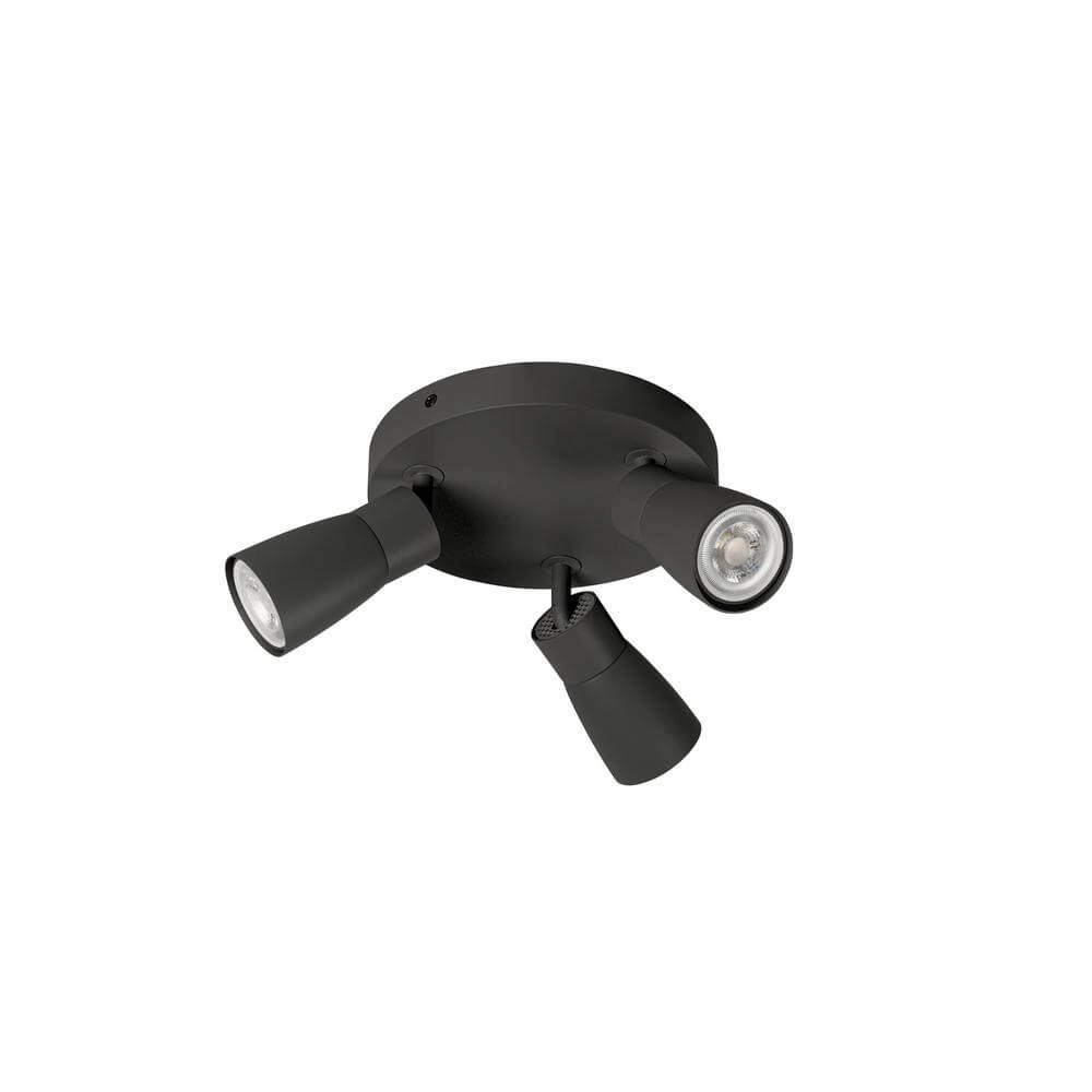 Projecteur rond Puri 2.0 Dome noir 3 lumières SLV 4024163293860